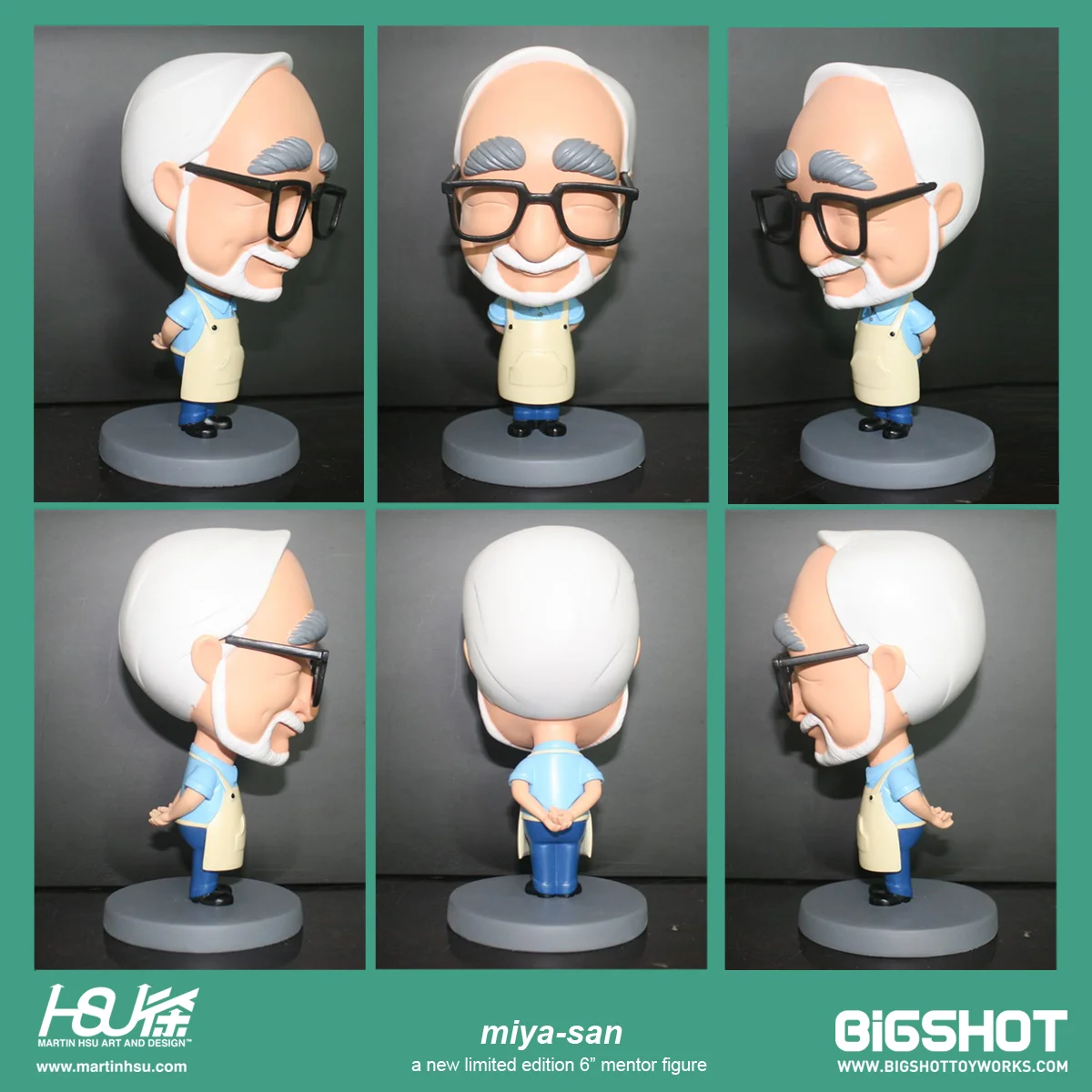 HAYAO MIYAZAKI フィギュア Miya-San Figure wth Martin Hsu — Bigshot Toyworks